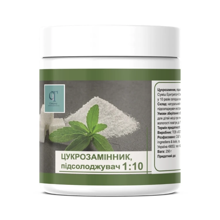 Подсластитель (коэффициент сладости 1:10) БАНКА, 250 г