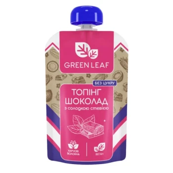 Шоколадный топинг со сладкой стевией ДП 90г GREEN LEAF