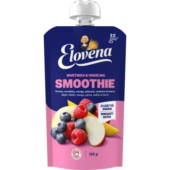 Смузи ELOVENA Черника и Малина 120 мл