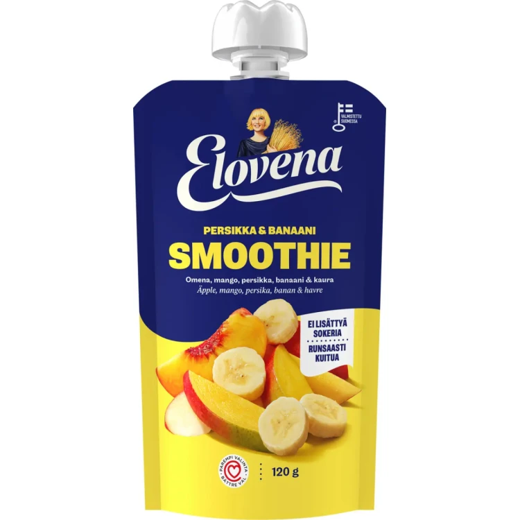 Смузи ELOVENA Персик и Банан 120 мл