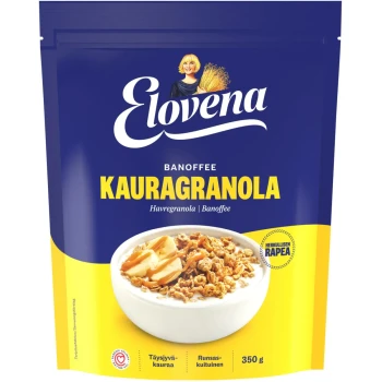 Вівсяна гранола з бананом ELOVENA 350г