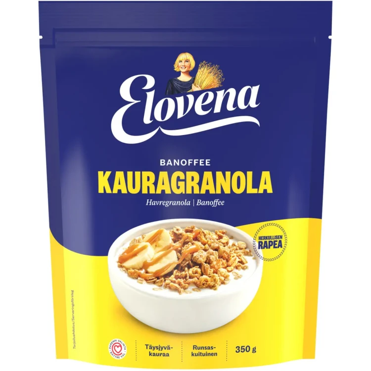 Овсяная гранола с бананом ELOVENA 350г