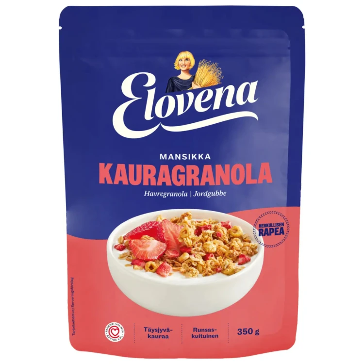 Овсяная гранола клубника ELOVENA 350 г
