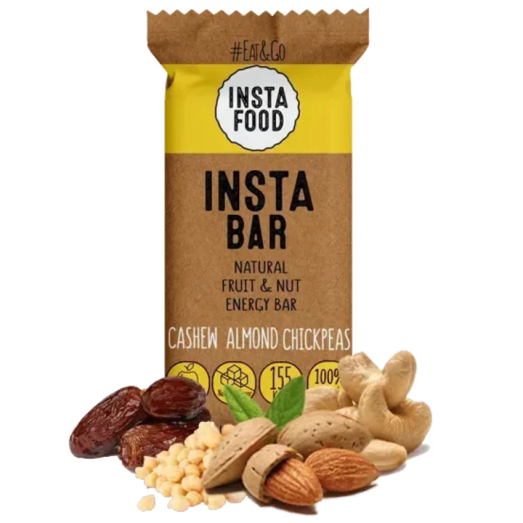 Батончик Insta Food Кешью, Миндаль и Орех
