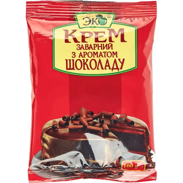 Крем Eko заварной со вкусом шоколада, 100г