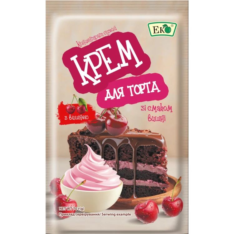Крем для торта со вкусом вишни Эко 70 г