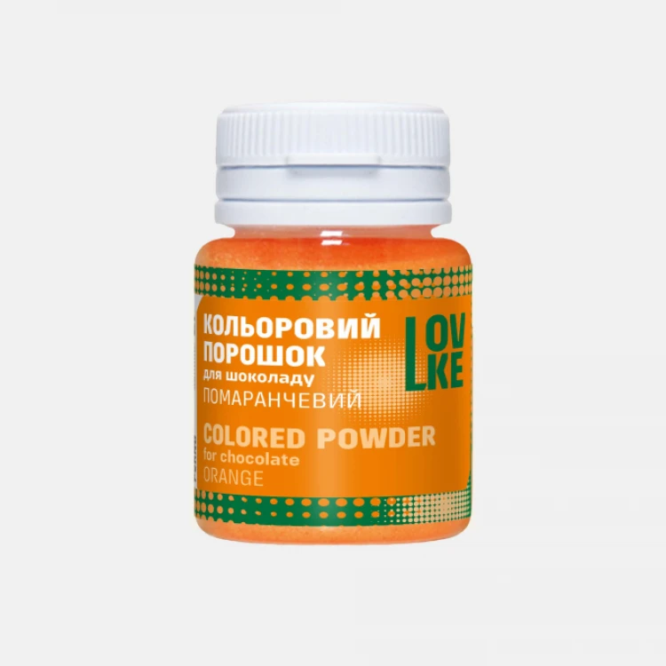Цветной порошок для шоколада LOVKE Оранжевый 5 г