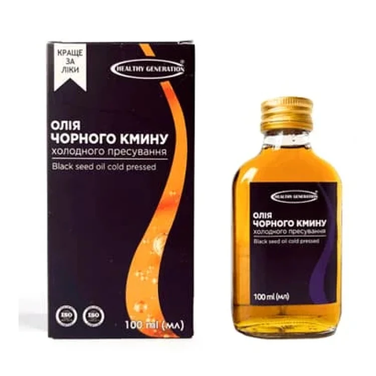 Масло черного тмина холодного прессования Healthy Generation 100 мл