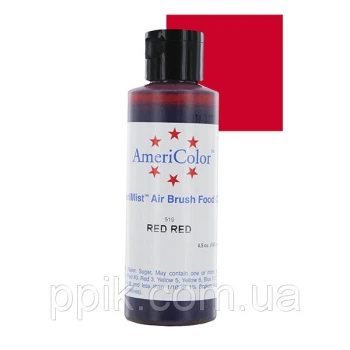 Барвник для аерографа AmeriColor Червоний-Червоний 128г