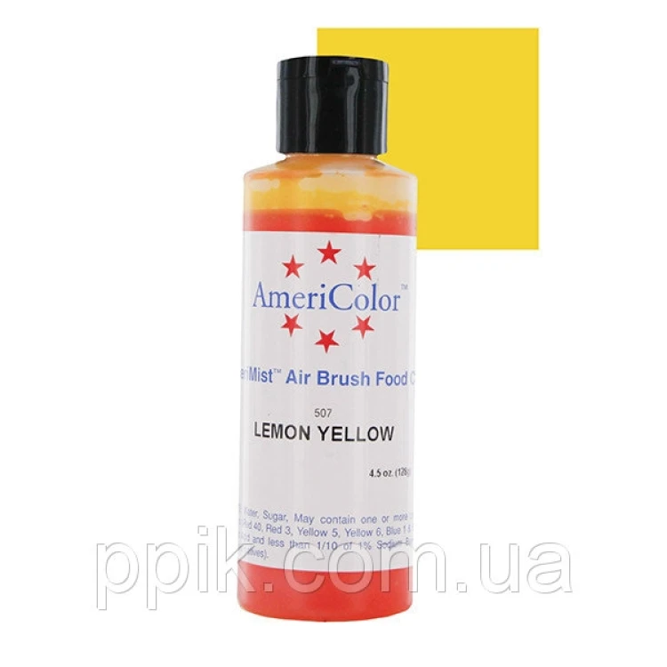 Краситель для аэрографа AmeriColor Лимонно-Желтый 128г