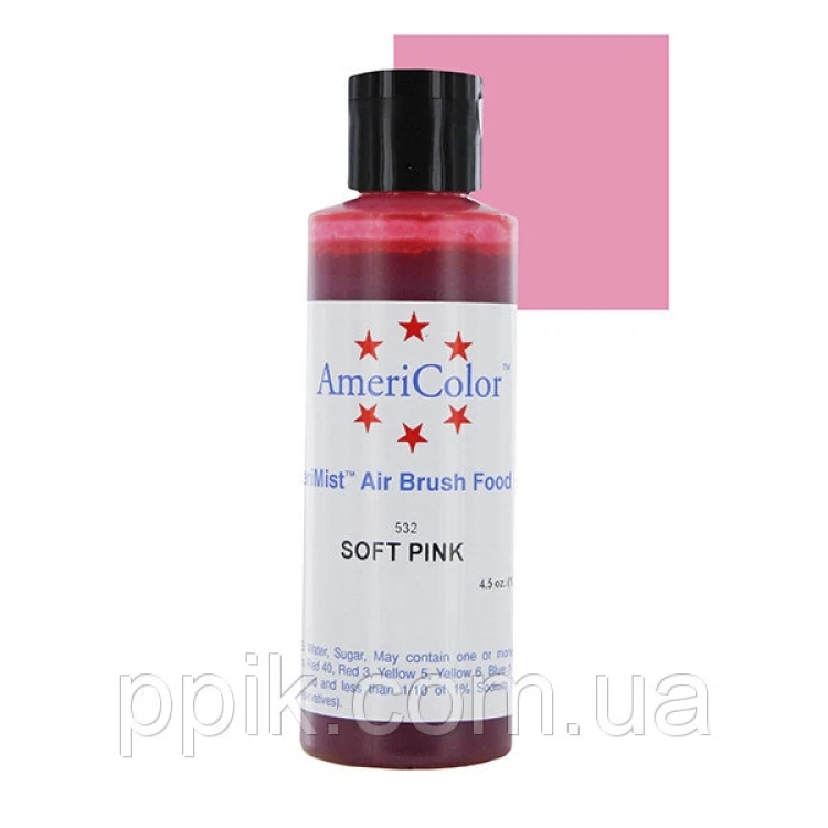 Краситель для аэрографа AmeriColor Мягкий Розовый 128г