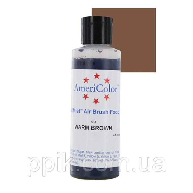 Краситель для аэрографа AmeriColor Теплый Коричневый 128г