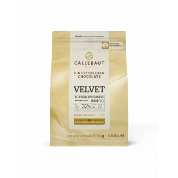 Бельгийский Белый шоколад Barry Callebaut Velvet 2,5 кг 32% какао