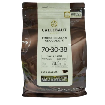 Бельгійський Чорний шоколад 70 % Barry Callebaut 2,5 кг