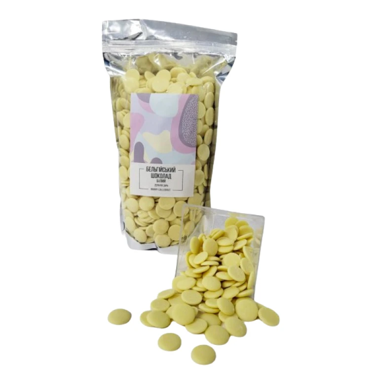 Бельгийский шоколад белый Zephyr 34%, Barry Callebaut, 0,5 кг