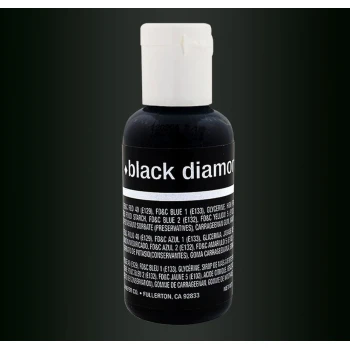 Гелевый краситель Chefmaster Чёрный бриллиант (Black diamond) 20 г