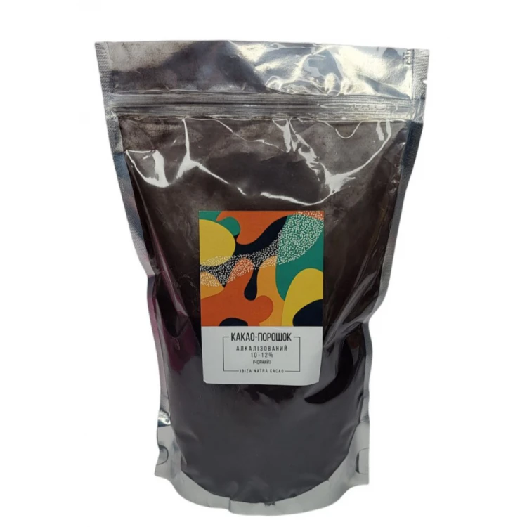 Какао-порошок алкализований 10-12% (черный) Ibiza Natra Cacao 250 грамм