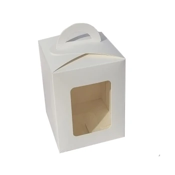 Коробка для Пасхи с окном маленькая 14*14*18 см (3 шт)