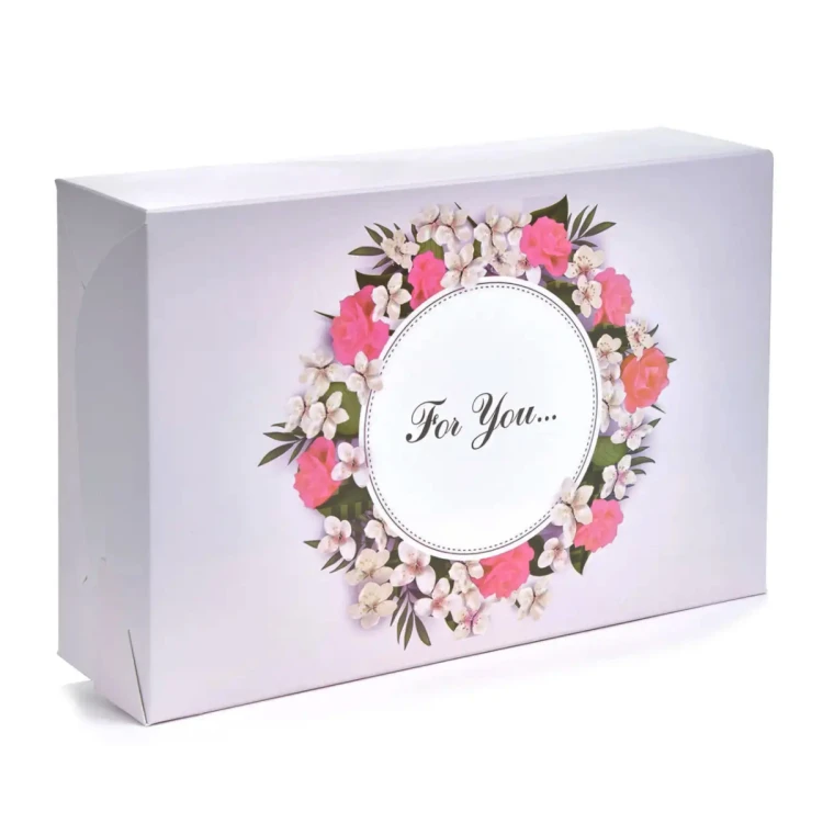 Коробка кондитерская для зефира "For you" 3 шт. (22,5*15*6) см