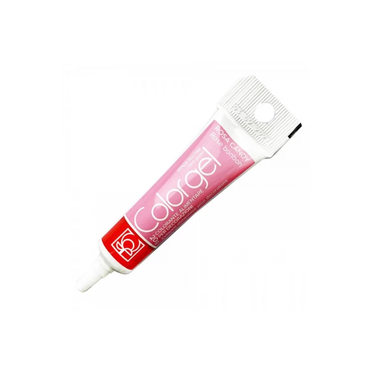 Краситель гелевый Розовый (rosa candy) Modecor 20 мл (не окрашивает руки)