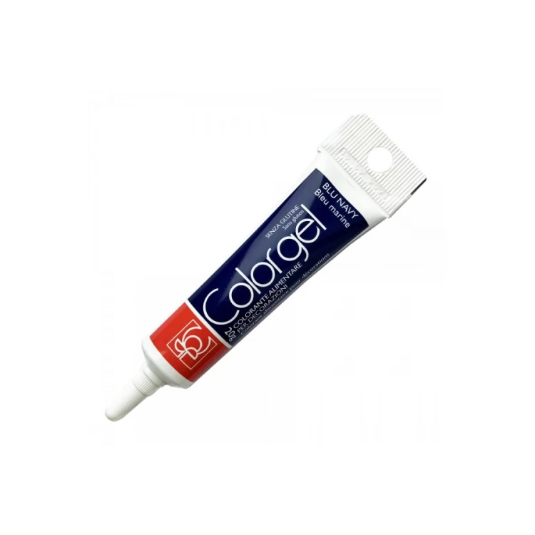 Барвник гелевий Темно синій (blu navy) Modecor 20 мл (не фарбує руки)