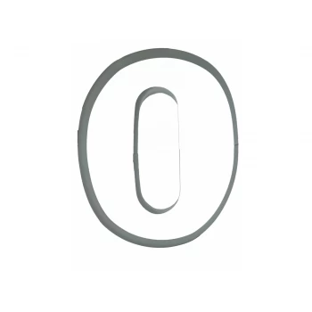 Металлическая вырубка для пряников "Цифра 0" 1шт БОЛЬШАЯ