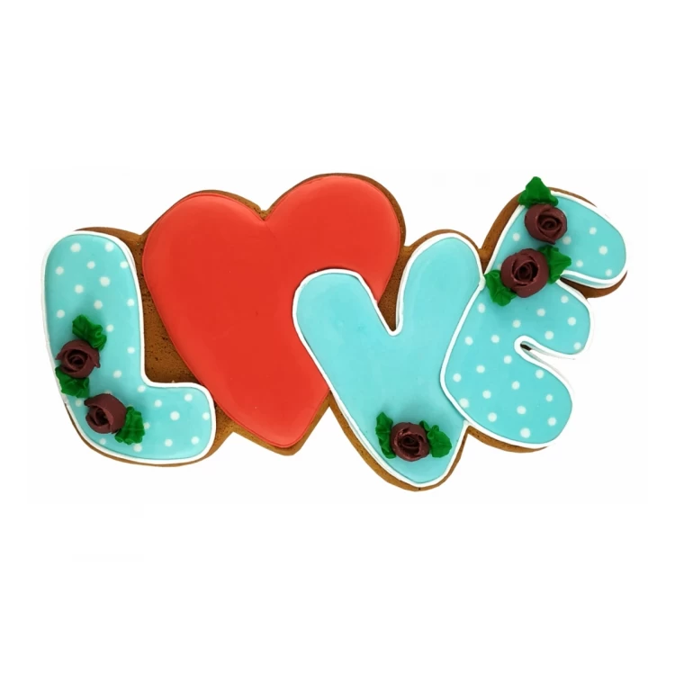 Форма металл для пряников LOVE