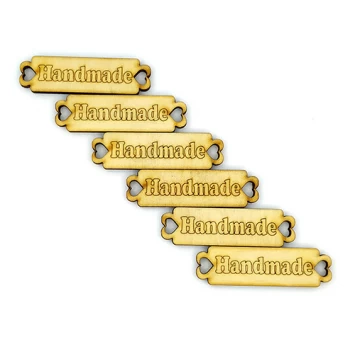 Набір дерев'яних бірок "Handmade" 6 шт.