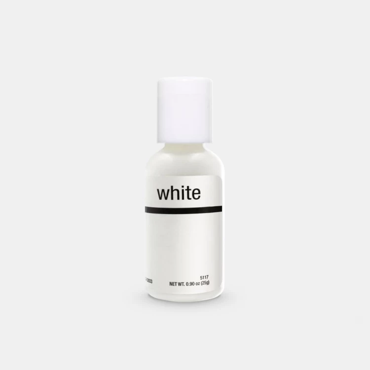 Гелевый краситель Chefmaster Белый (Bright White) 20 грамм