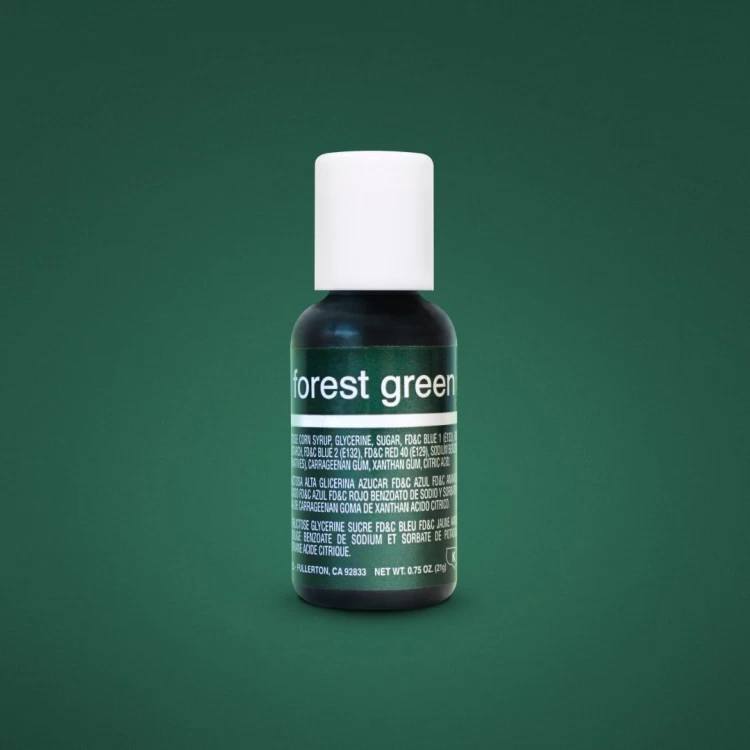 Гелевый краситель Chefmaster Зеленый лес (Forest Green) 20 грамм