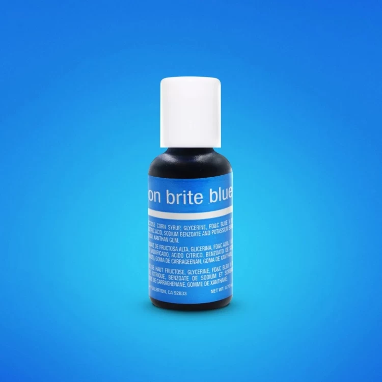 Гелевый краситель Chefmaster Электрический синий (Neon Brite Blue) 20 грамм