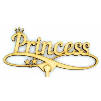 Топпер деревянный "Princess" 1 шт.