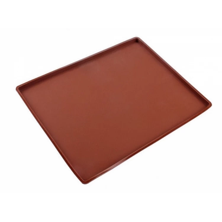 Коврик силиконовый с бортиком 30 * 25 см (цвет в ассортименте)