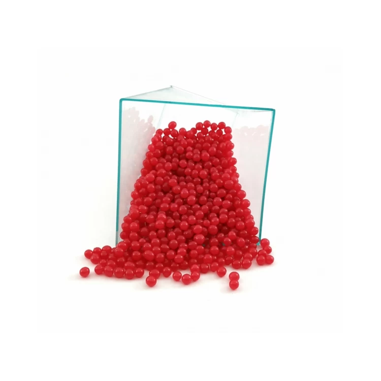 Посыпка шарики Насыщенно Красные 4 мм, 50 грамм