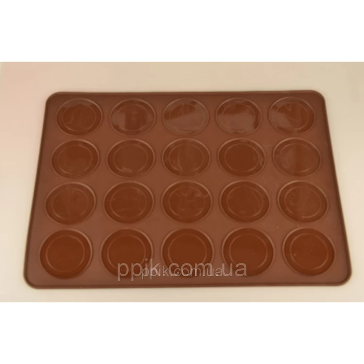Коврик для выпечки Macarons (диаметр 6 см) (цвет коврика в ассортименте)