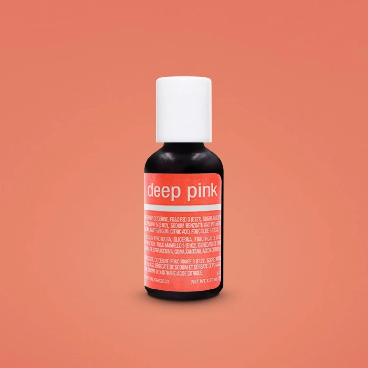 Гелевый краситель Chefmaster Темно розовый (Deep Pink) 20 грамм