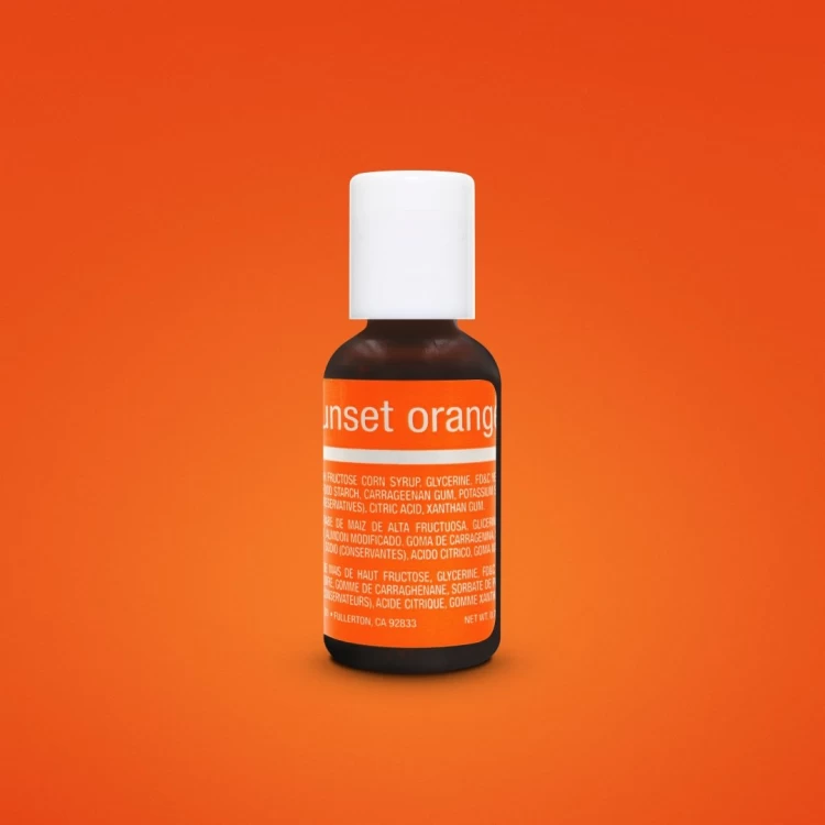 Гелевый краситель Chefmaster Оранжевый (Sunset Orange) 20 грамм