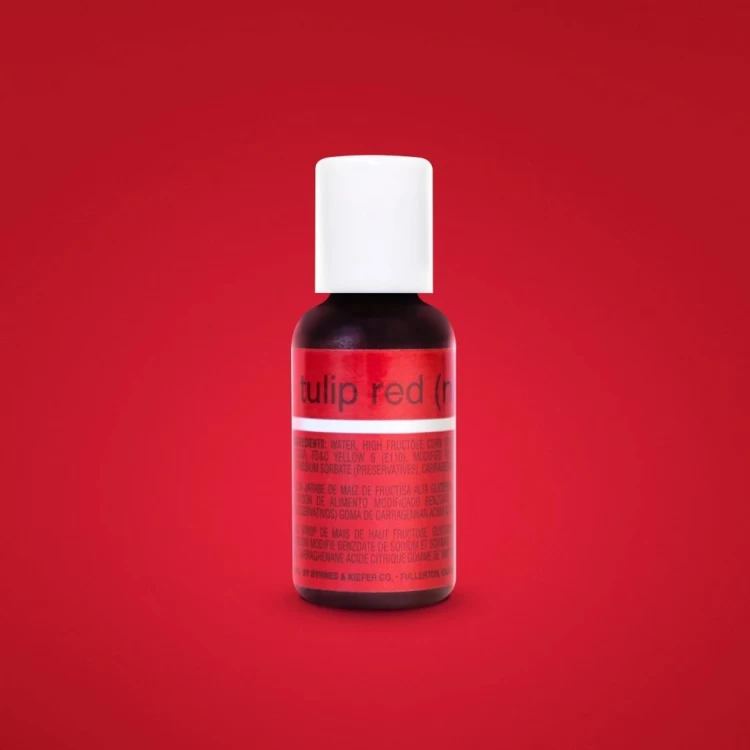 Гелевый краситель Chefmaster Красный тюльпан (Tulip Red) 20 грамм