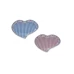 Форма для запекания в форме сердца 25*22*3,5 см Микс 2 Розово-голубой 700мл - фото 1