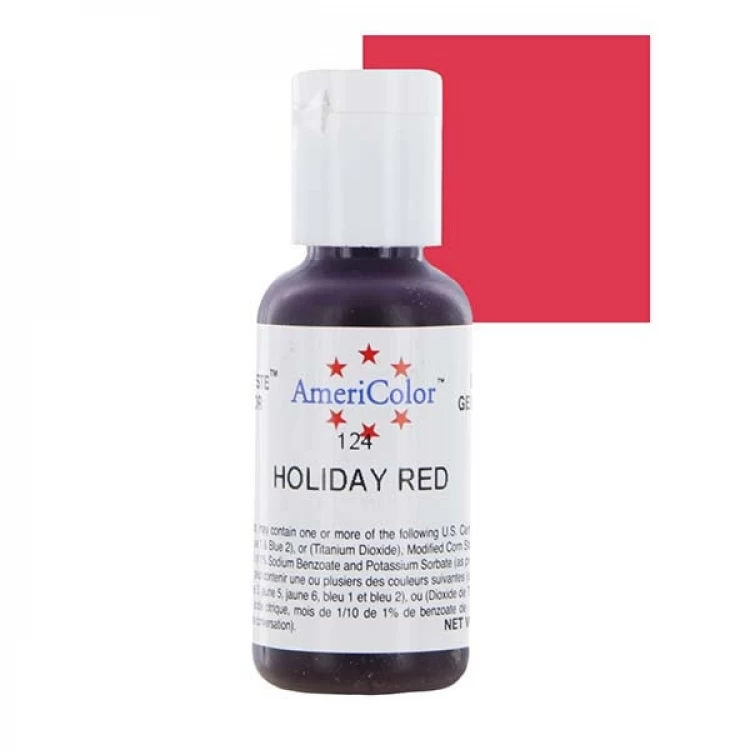 Краситель гелевый Americolor Праздничный красный (Holiday red)