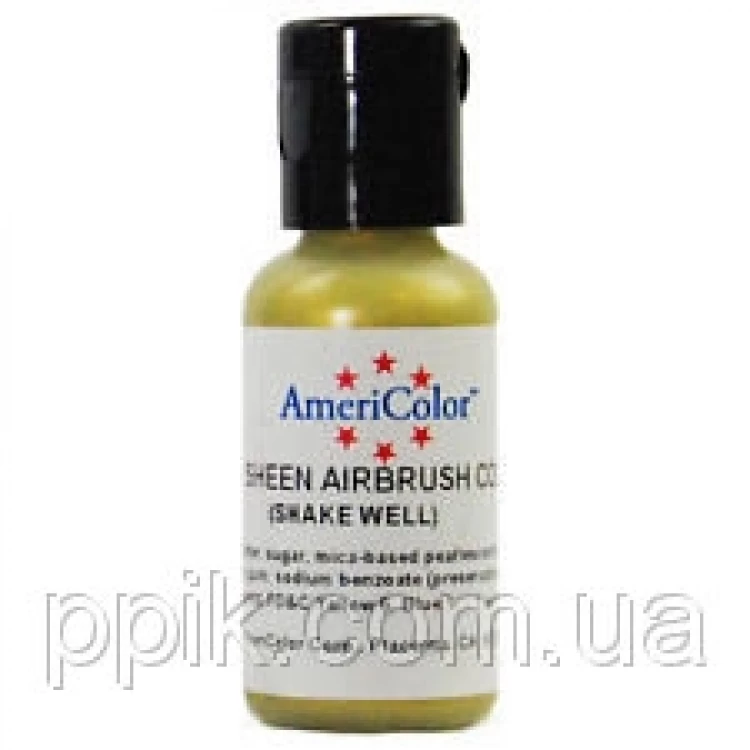 Краситель гелевый Americolor перламутрово - золотой (Gold sheen airbrush)