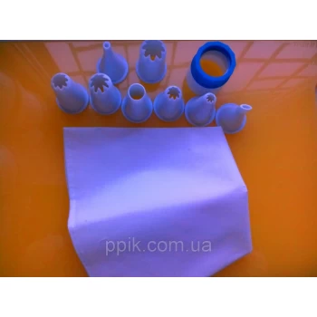 Мішок PROFI SET кондитерський з пластмасовими насадками
