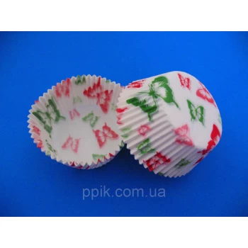 Тарталетки (капсулы) бумажные для кексов, капкейков бабочки