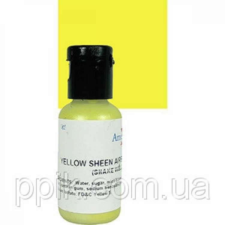 Краситель гелевый Americolor перламутрово желтый (Yellow sheen)