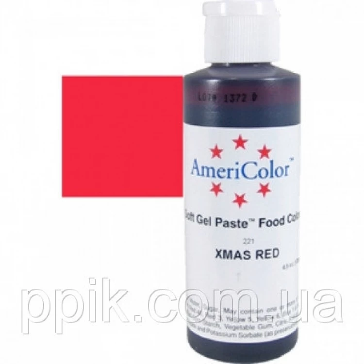 Краситель гелевый AmeriColor (Америколор) Рождественский красный 128 г