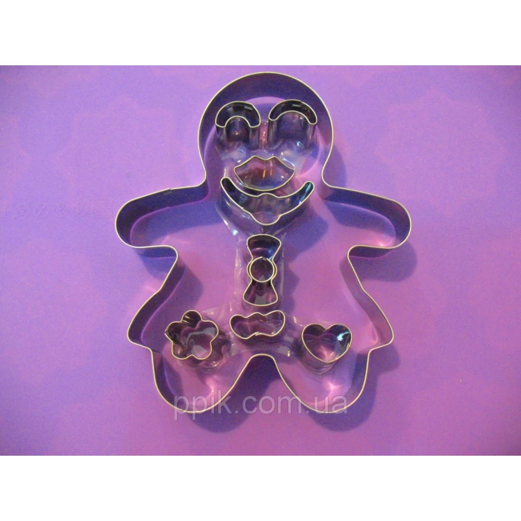 Набор вырубок для пряников "Пряничный человечек Девочка"