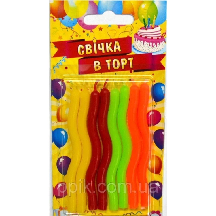 Свечи для торта витые