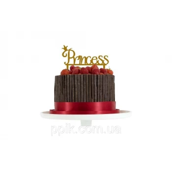 Топпер деревянный "Princess" 1 шт. 1