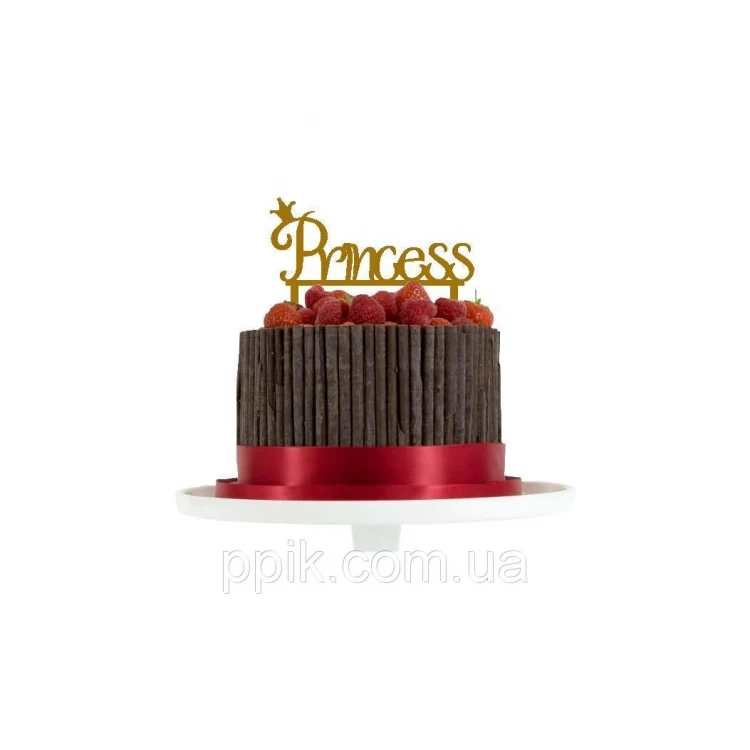 Топпер деревянный "Princess" 1 шт. 1