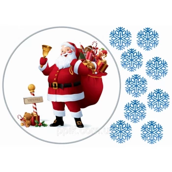 Вафельная картинка Дед Мороз 3